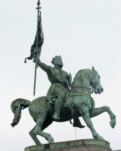Statue of Godfrey of Bouillon in Brussels