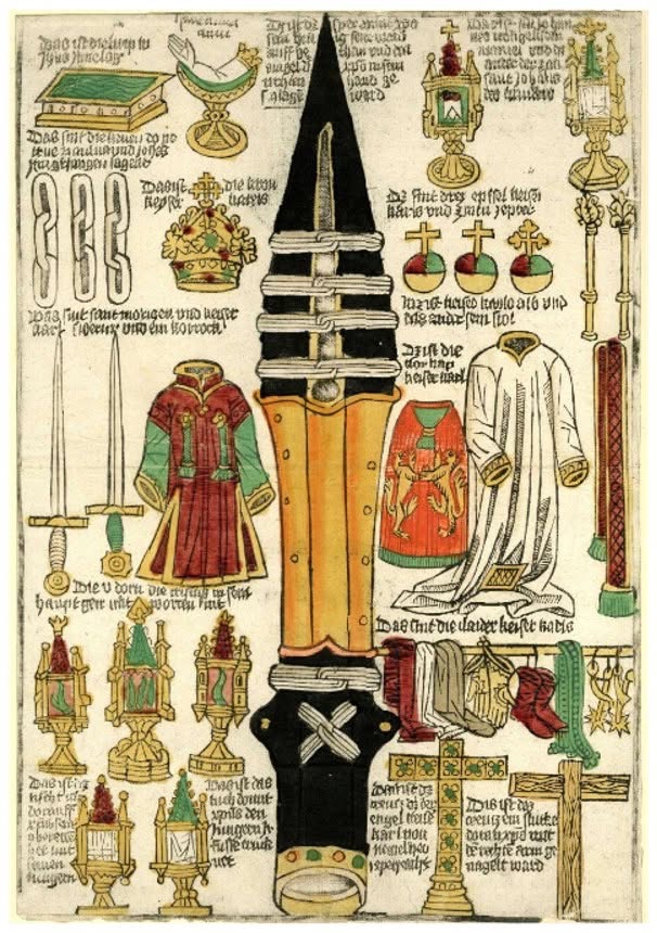 Incunabele met de heilige Lans