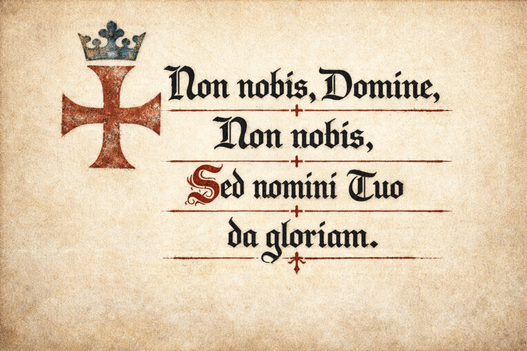 Non nobis Domine motto van de Tempeliers