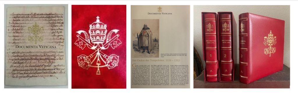 4 foto's van de mappen Vaticana