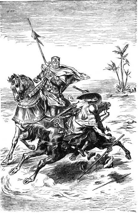 Templier au combat