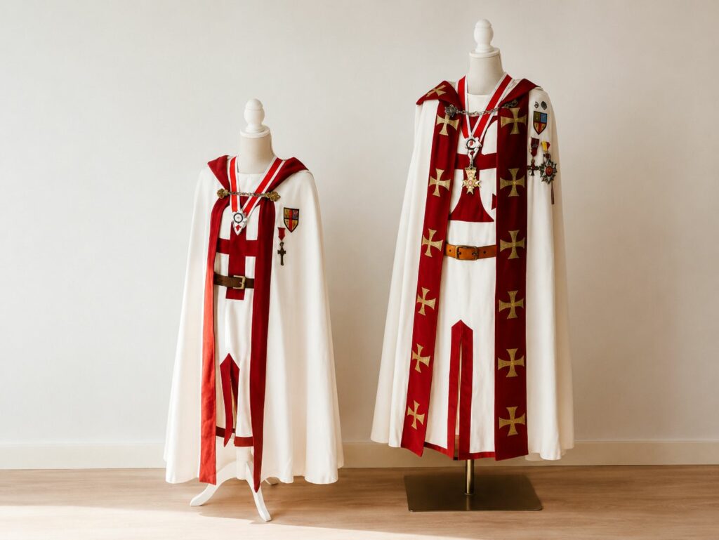 vêtements de templiers