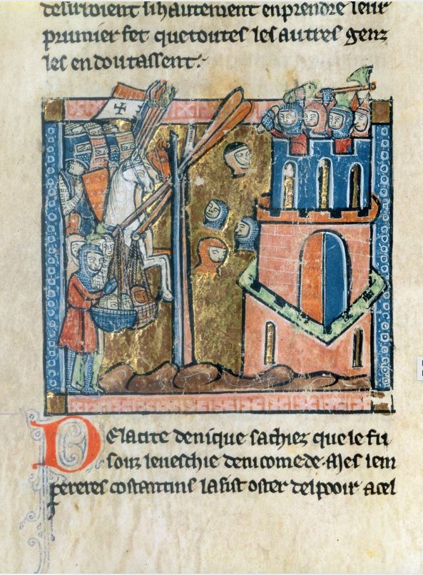 Miniatura del asedio de Nicea