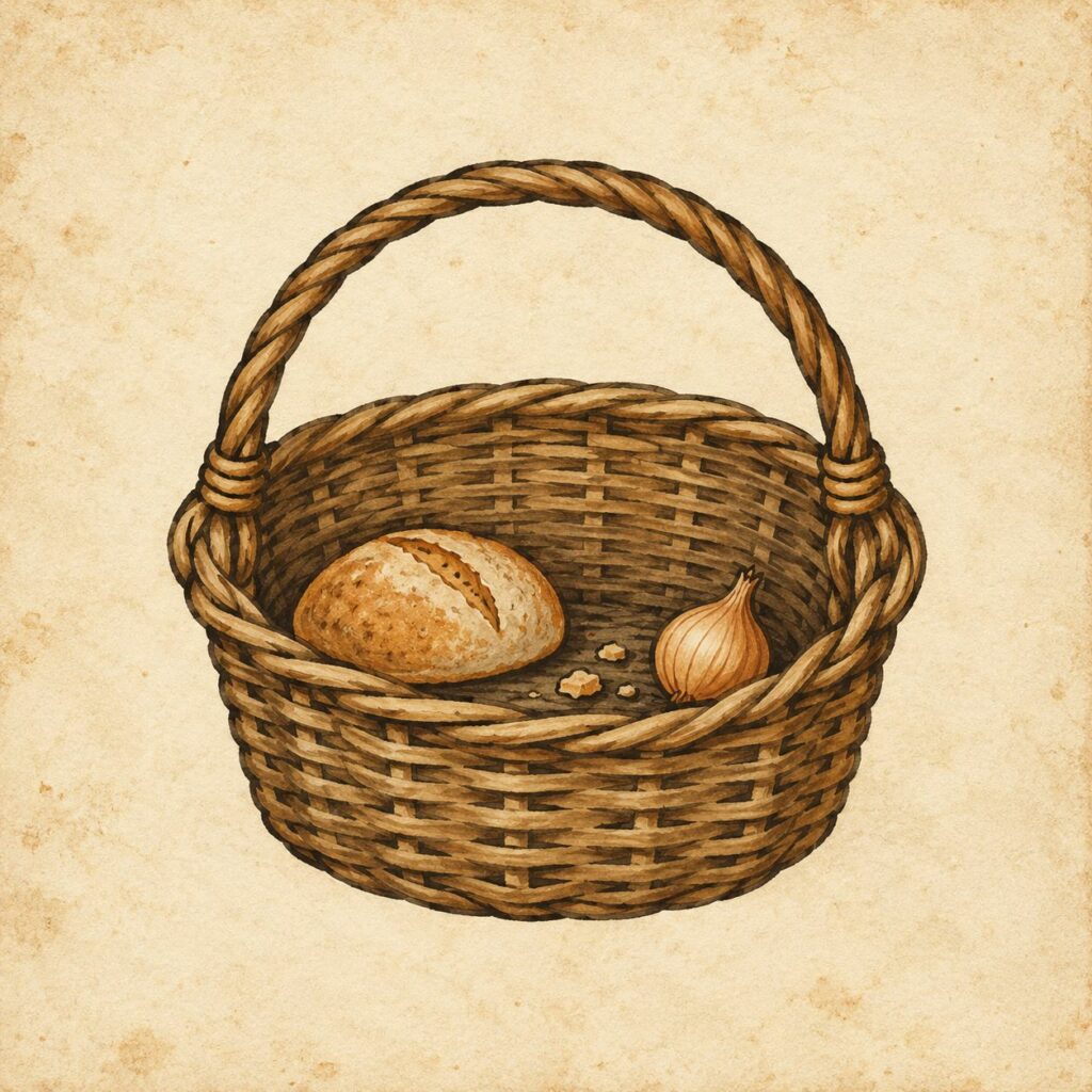almost empty basket