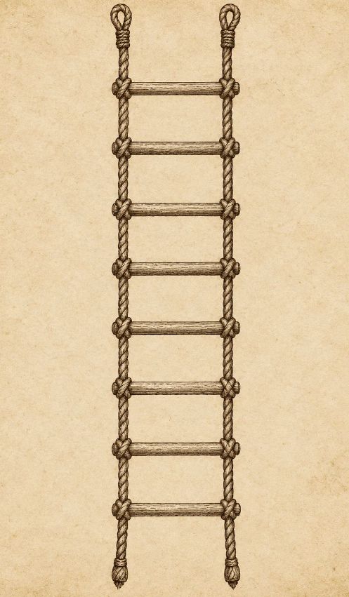Escalera de cuerda